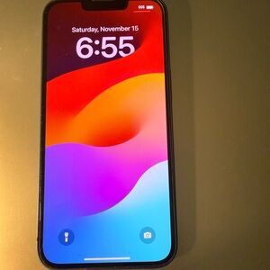 Blue iPhone 13 with 128 gb with case